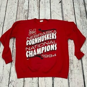 Vintage University of Nebraska Cornhuskers 1994 Football Champion Sweatshirt